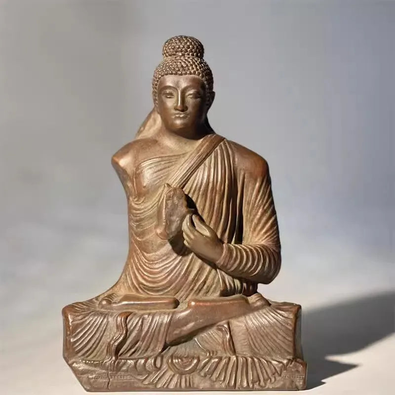Gandhara Statues Meditation Sitting Statues Zen Home Study Tea Room Decoration Ornaments Art Figurine Decor Home Office Decor