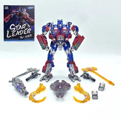 BAIWEI Transformation TW1022 EX Version 17.5cm KO Masterpiece Figure Toy Commander Prime Deformation Car Robot