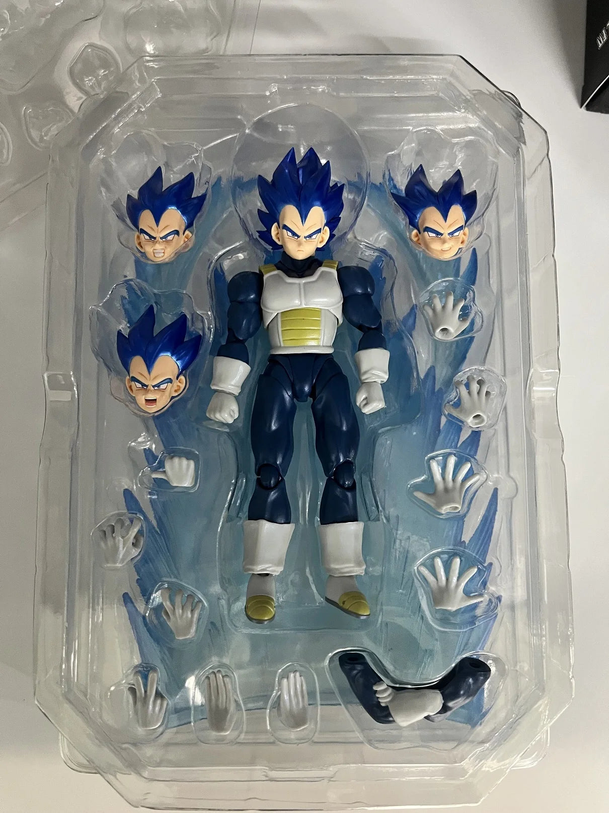 Dragon Ball Demoniacal Fit DF SHF Deep Blue Vegeta Super Saiyan Anime Action Figure Toy Model Gift