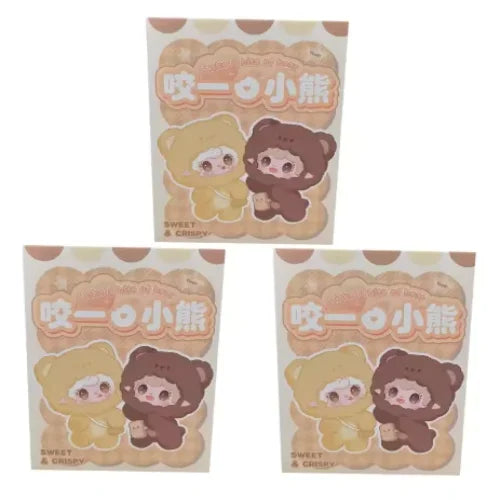 Yooki V4  Take A Bite Of Bear Series Cute Plush Blind Box Trend desk Mystery Box Decor Toys Collectible Decor plush doll gifts