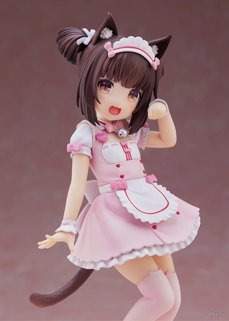 18cm NEKOPARA Anime Figur Kawaii Mädchen Chocola Action Figure Nette Maid Vanille Figur PVC Sammlung Modell Puppe Spielzeug Geschenke