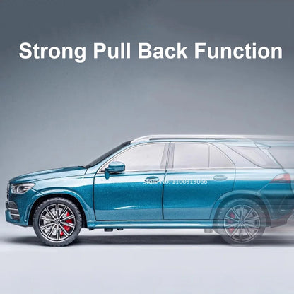 1:24 GLE350 300SL Alloy Cars Models Toys Diecasts Miniature Vehicles Model with Sound Light Pull Back SUV Models for Kids Gifts