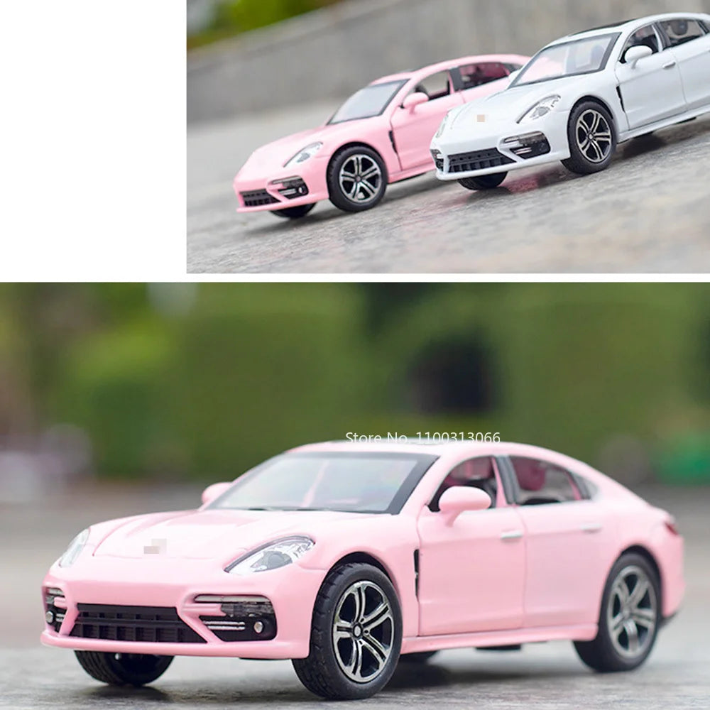 1:32 Panamera 911 Targa 4S Alloy Toys Diecast Models Cars Doors Opened Sports Car Models Light Music Vehicle Boys Birthday Gifts