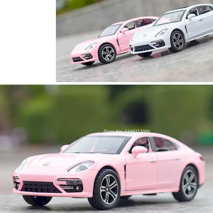 1:32 Panamera 911 Targa 4S Alloy Toys Diecast Models Cars Doors Opened Sports Car Models Light Music Vehicle Boys Birthday Gifts