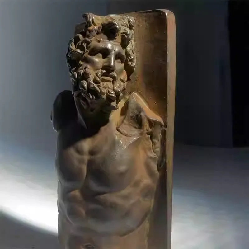 European Ancient Roman Retro Sculpture Museum Replica Bust Home Decoration Art Figurine Decoration Sculpture Modern Ornament