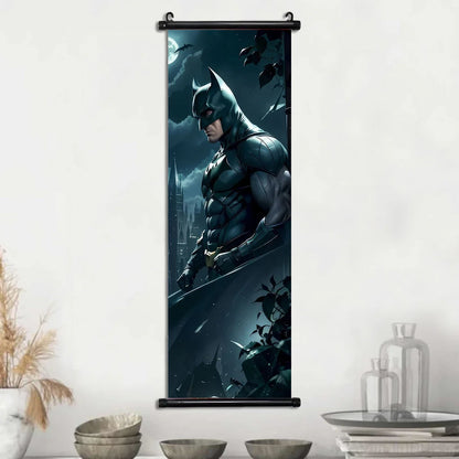 DC Batman Hanging Scroll Poster Movie Wallpaper Wall Artwork Canvas Painting Home Decoration Art Print Bedroom Decor Gift