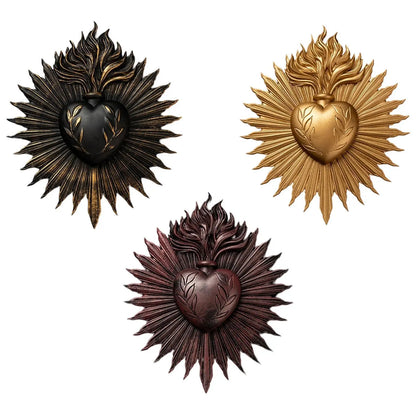 Gothic Heart Wall Decor Wall Plate for the Sacraments de cleanings lounge