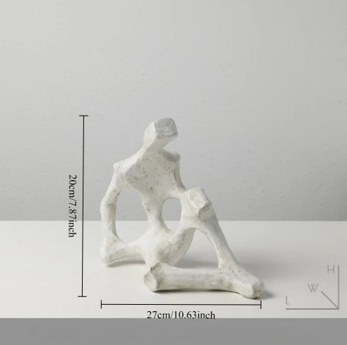 Creative Abstract Figure Statue Home Decor Nordic Modern Decorative Figurines For Interior Creative Office Living Decoration