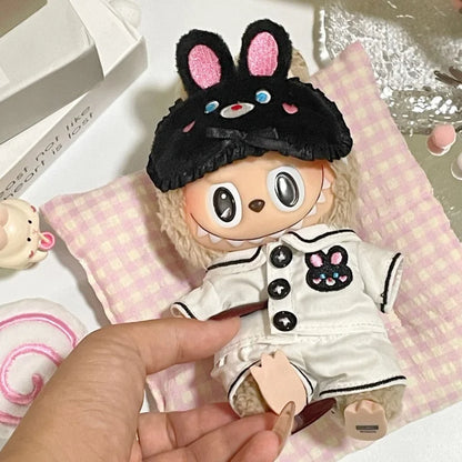 New 17cm Lafufu V1 V2 Clothes For Parties Cute Eye Masks Macaron Lafufu Doll Pajamas Clothes Cute Xmas Birthday Gifts