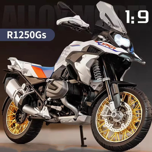 1:9 R1250 GS Suzuki Hayabusa Motorcycles Cars Toys Models Miniature Vehicles Rubber Tires Wheel Shock Absorption Toy Boys Gifts