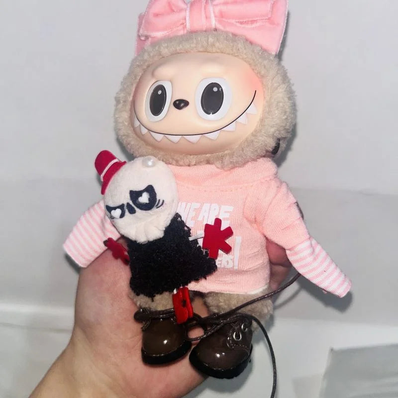 Only For Labu Clothes 17cm Doll Clothes Valentine’S Day Outfit For 17cm Collectible Plush Toy Custom Handmade Lafufu Clothing Bu