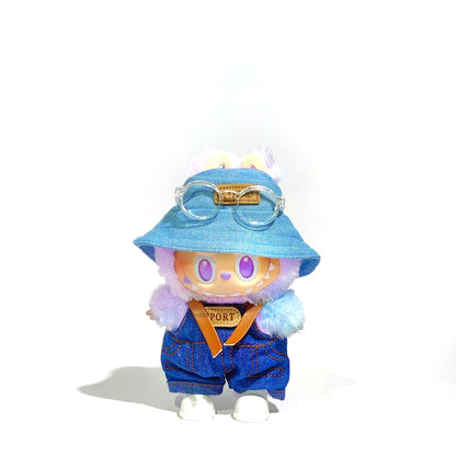 Lafufu Doll Cloth Replacement  Clothes Eyeglasses Overalls Shoes Headset for One Two Three Generations Accessories