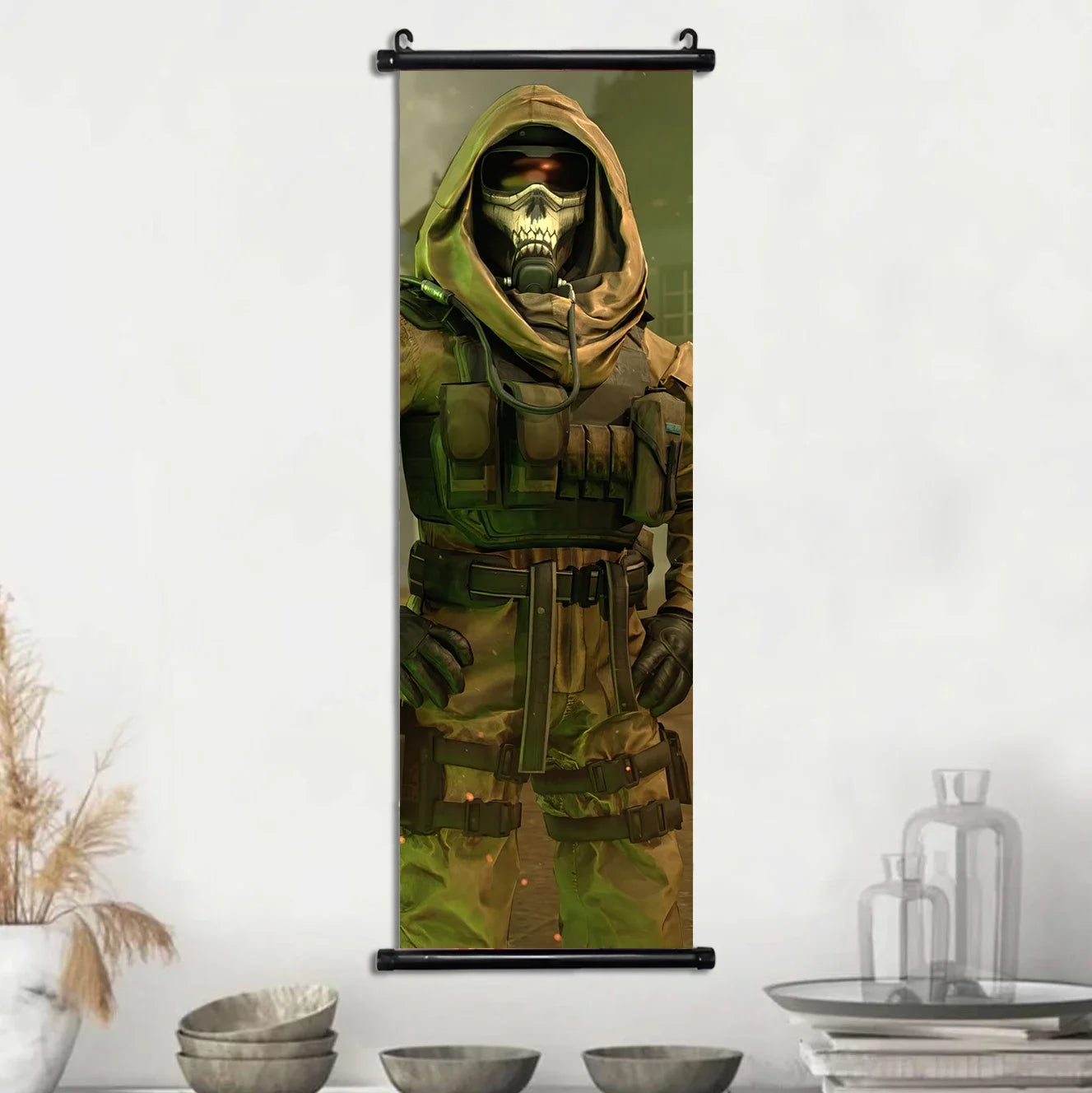 HD Hanging Scroll Call Of Duty Painting Modern Wall Artwork Simon Riley Picture Print Canvas Game Poster Home Decor Living Room