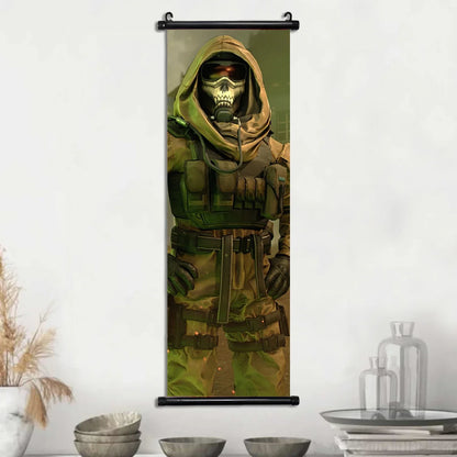 HD Hanging Scroll Call Of Duty Painting Modern Wall Artwork Simon Riley Picture Print Canvas Game Poster Home Decor Living Room