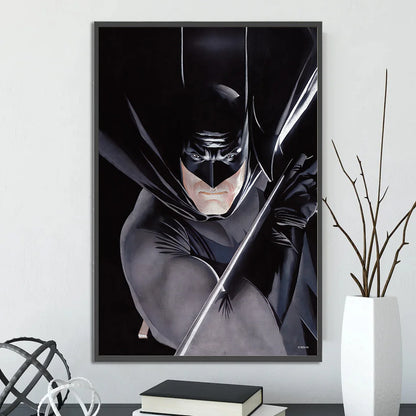 DC Heroes Ross Edition Superman Self-adhesive Poster Movie Wallpaper Figures Home Decoration Painting Wall Art Bedroom Cartoons