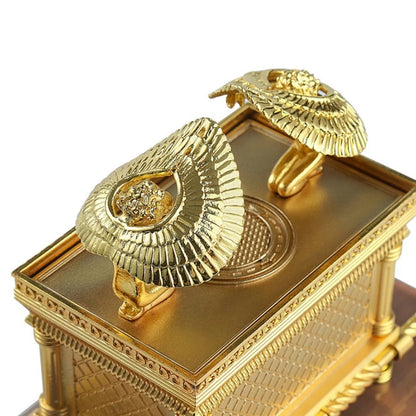 The Ark Of The Covenant Replica Statue Gold Plated With Ark Contents Aaron Rod Home Living Room Metal Crafts Ornaments