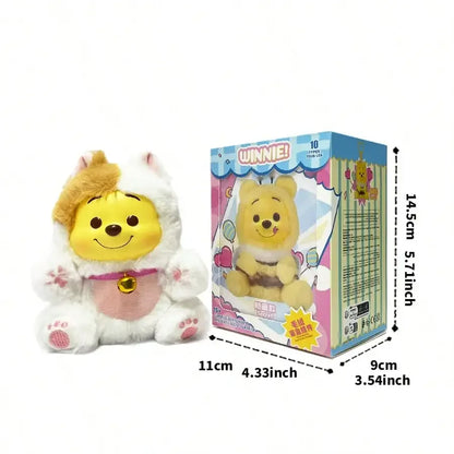 Winnie The Pooh Series Blind Box Vinyl Doll Pendant Naughty Party Plush Mystery Toy Cute for Girls Birthday Decoration Gifts