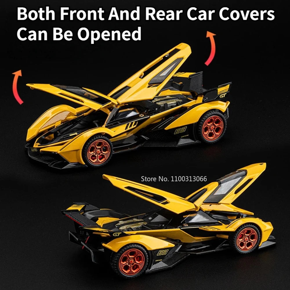 1:32 Lambor V12 LP740 Toys Model Cars Alloy Diecast Vehicles Models with Light Sound Super Sport Car Toy Children Birthday Gifts