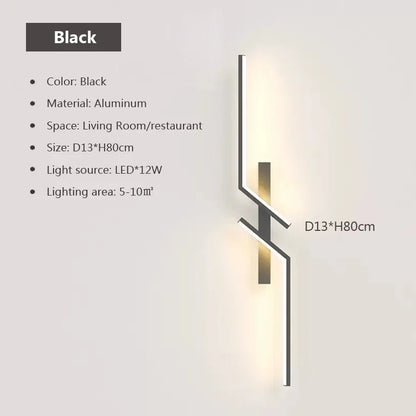 Modern LED Wall Lamp for Living Room TV Sofa Lobby Background  Bedroom Bedside Wall Lights Indoor Sconce Decor Lighting Fixture