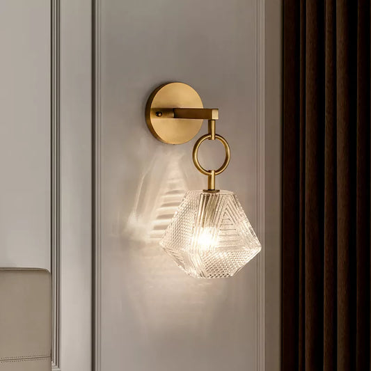 Nordic Glas Wand Lampe Neben Schlafzimmer Badezimmer Spiegel Licht Amerikanischen Stil LED Wandleuchter Vintage Edison Beleuchtung Leuchte