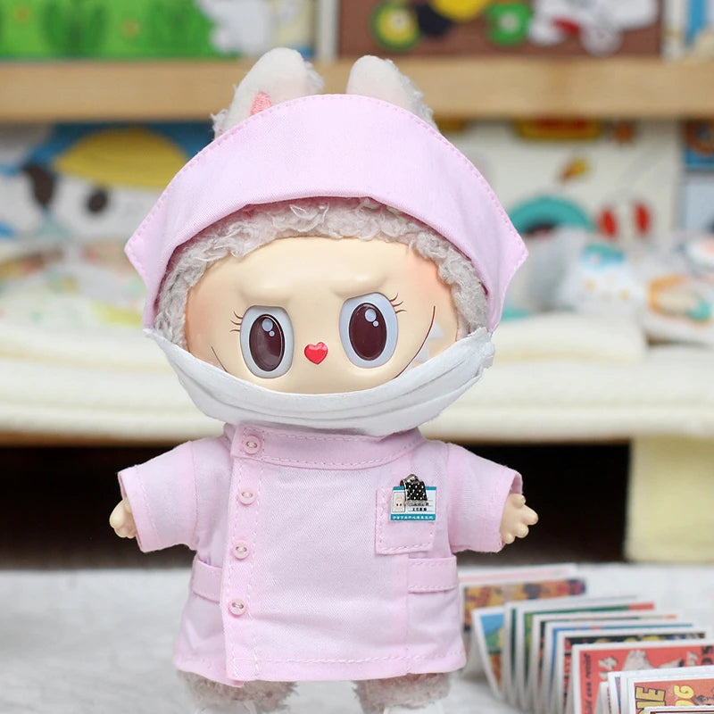 New Only Clothes For 17cm V1 V2 V3 Lafufu Doll Clothes Pendant Doll Clothes Doctor Nurse Clothes Can Replace Cute Doll Clothes