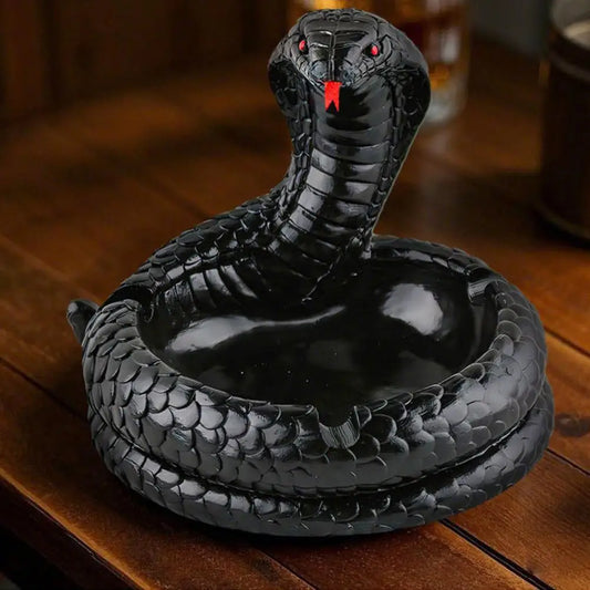 Creative Snake Resin Ashtray Table Decoration Suitable for Reptile Enthusiasts Year Snake Gift Suitable for Home Offices