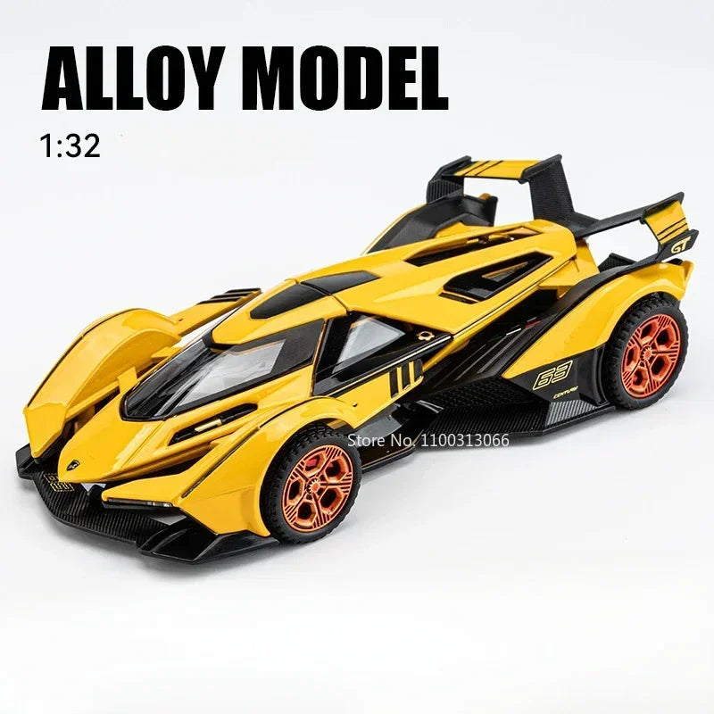 1:32 Lambor V12 LP740 Toys Model Cars Alloy Diecast Vehicles Models with Light Sound Super Sport Car Toy Children Birthday Gifts