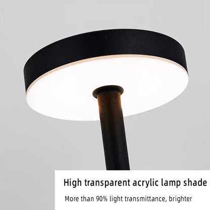 Elegant Modern Nordic flat head Iron Desk Lamp with Touch Control bar table light night light