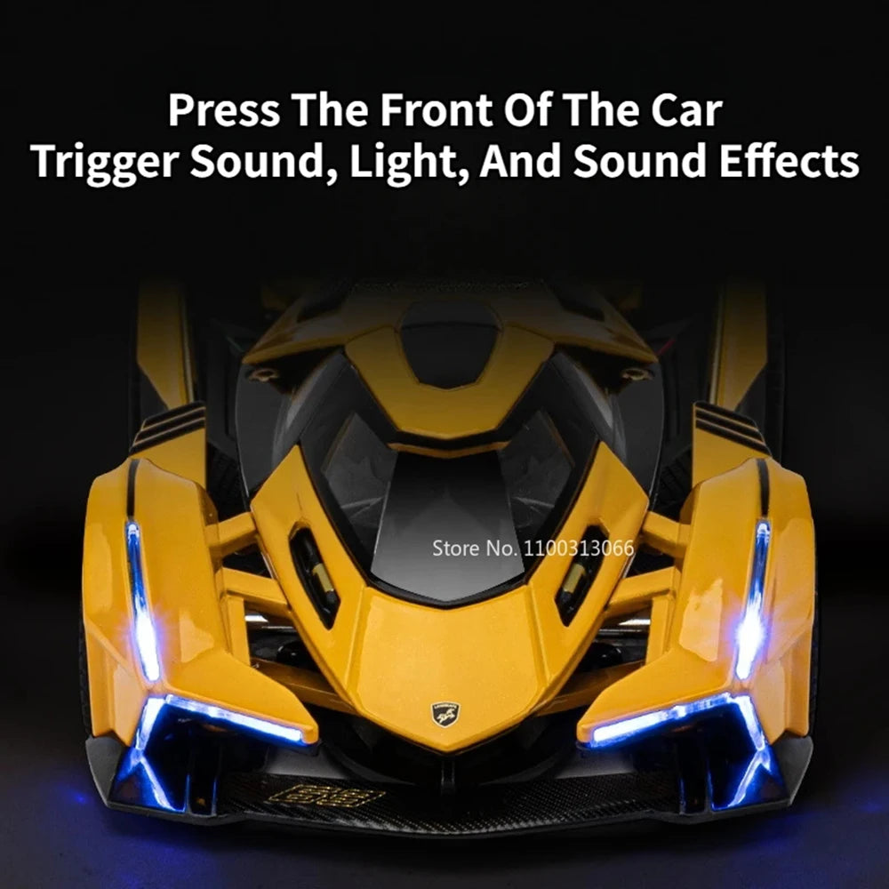 1:32 Lambor V12 LP740 Toys Model Cars Alloy Diecast Vehicles Models with Light Sound Super Sport Car Toy Children Birthday Gifts