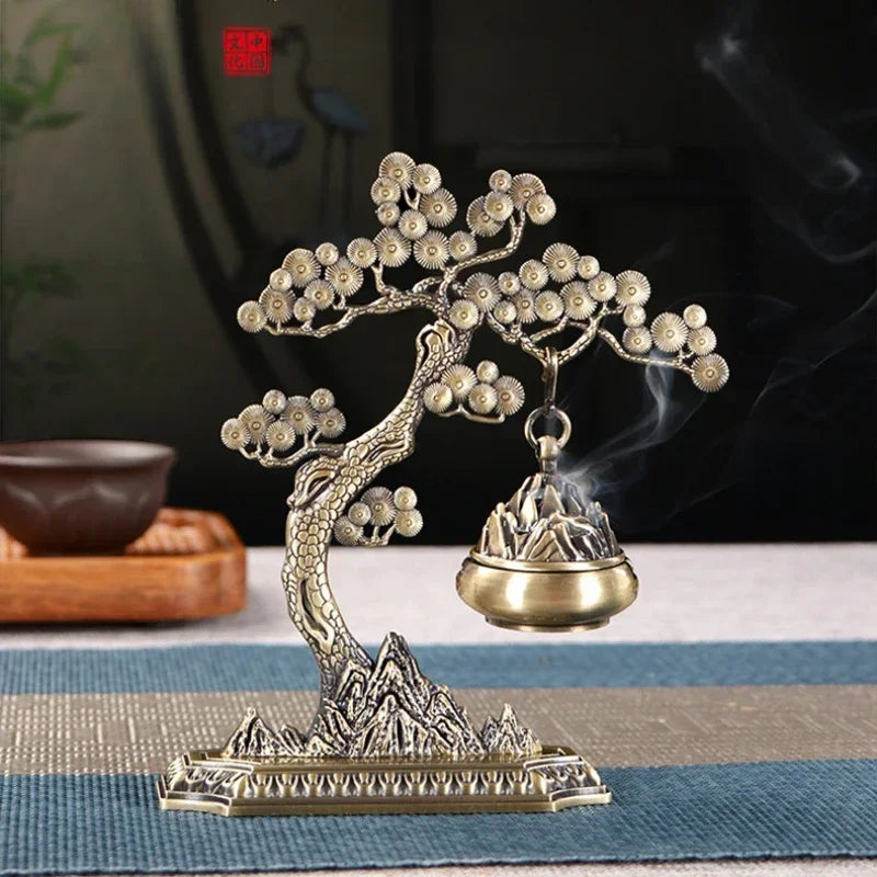 Welcome Pine Chinese Style Aromatherapy Ornaments Incense Tea Ceremony Agarwood Hanging Stove Home Indoor Creative Burner Decor