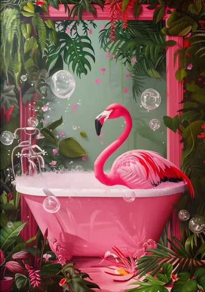 Funny Toilet Animals Black Cat Dog Flamingo Bear Tiger Reading Newspaper Poster Canvas Painting Wall Art Pictures Bathroom Decor