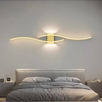 Indoor LED Wall Lights Wall Lamps for Bedroom Bedside Wall Sconces Black Gold White Indoor Lighting for Corridor Aisle Balcony
