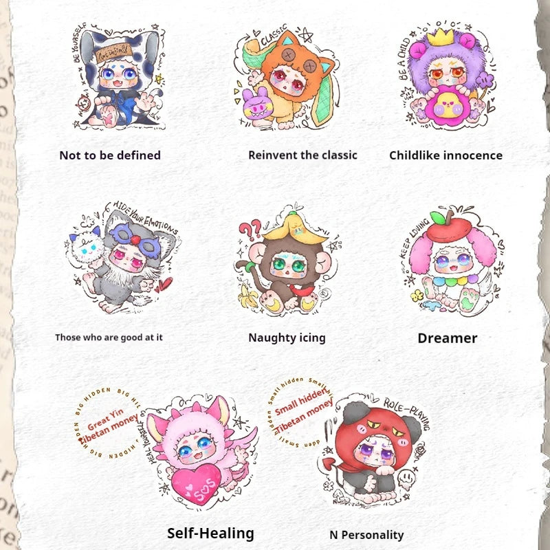 New Genuine Kimmon Regain Myself Series Blind Box Kawaii Doll Desktop Decorative Cute Doll Gift Collection Surprise Toys Gifts