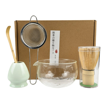 5PCS/Set Japanese-style Matcha Bowl , Spoon, Tea Whisk, Sieve Mesh, Perfect Gift For Ceremony, Traditional Decoration