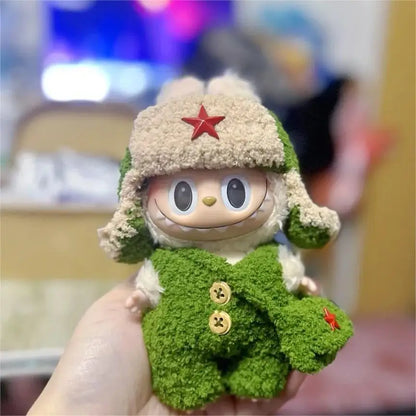Hot High Quality Lafufu Doll Figure Fashion 17cm Clothes Only Model Doll Little Clothes Color Match Hoodie Ornament Cute Xmas