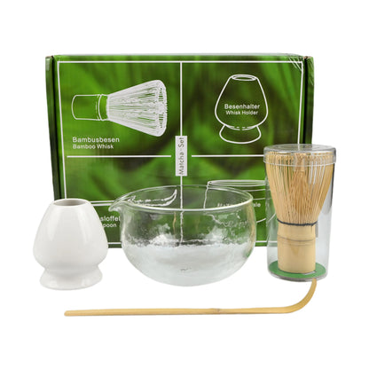 4PCS/Set Japanese-style Matcha Bowl , Spoon, Tea Whisk, Perfect Gift For Ceremony, Traditional Decoration