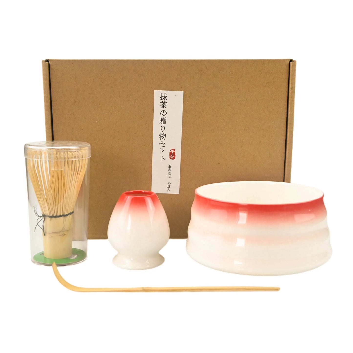 4pcs/set Japanese Style Matcha Tea Set With Tool Rack, Including Bowl, Whisk, Spoon, Great Gift For Ceremony, Traditional Decora