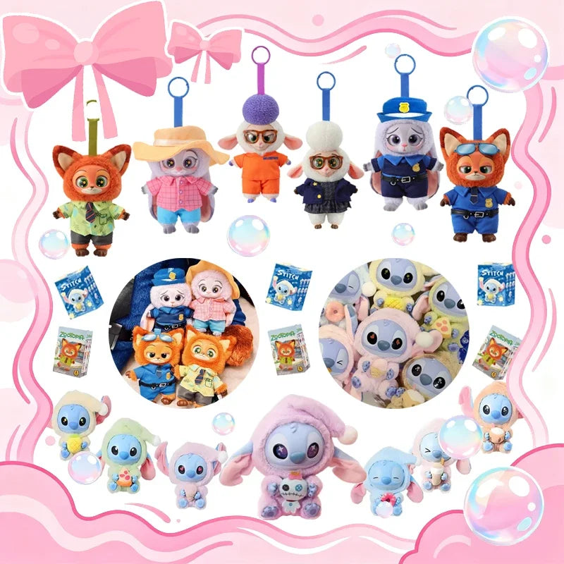 Crazy Animal City Vinyl Plush Series Blind Boxes Kawaii Blind Box Eat Something Before Sleep Series Vinyl Pendants