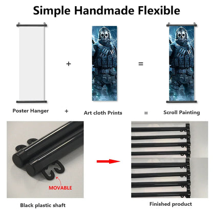 HD Hanging Scroll Call Of Duty Painting Modern Wall Artwork Simon Riley Picture Print Canvas Game Poster Home Decor Living Room