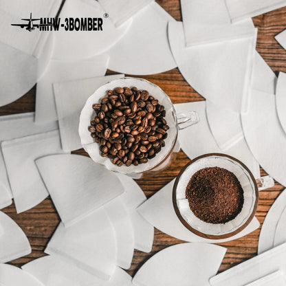 40/100 Stück Kaffeefilterpapier Tragbare Reise-Espresso-Zubereitungszubehör Home Collection Kaffee-Tee-Filterpapiere