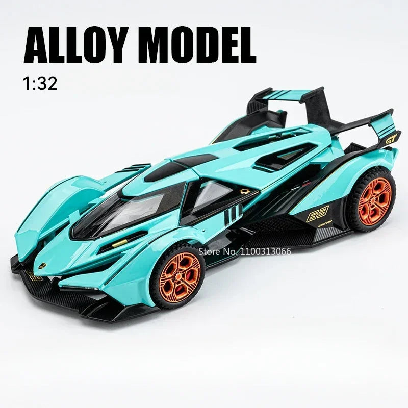 1:32 Lambor V12 LP740 Toys Model Cars Alloy Diecast Vehicles Models with Light Sound Super Sport Car Toy Children Birthday Gifts