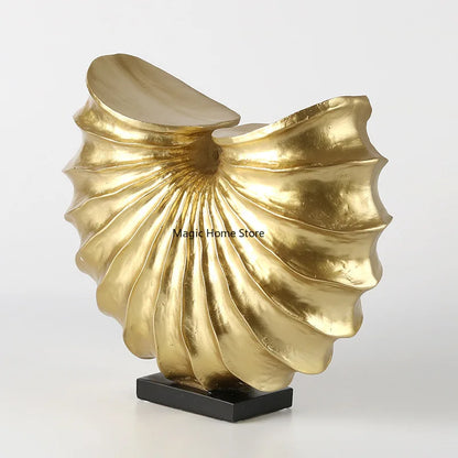 Resin Whelk Statue Handicraft Home Decoration Nordic Modern Decorative Figurines for Office Living Room Bookshelf Decoration