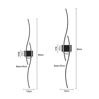 Indoor LED Wall Lights Wall Lamps for Bedroom Bedside Wall Sconces Black Gold White Indoor Lighting for Corridor Aisle Balcony