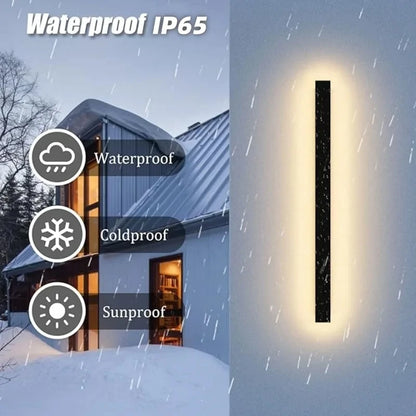 IP65 Waterproof Outdoor Wall Lamp Long Strip LED Wall Lamp Aluminum Sconce Light for Garden Villa Porch 90-260v LED Sconce Lamp