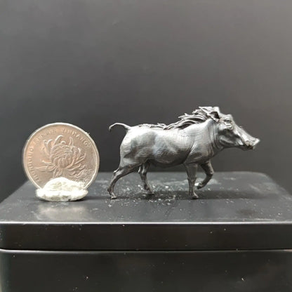 Mini Brass Wild Boarornaments Study Desk Bookcase Decorations Small Animal Sculpture Decoration Crafts Home Decor Accessories
