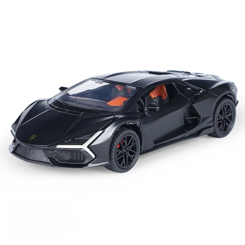 1/32 Alloy Aventador Cars Model Toy Doors Opened Vehicles Rear Wheel with Pull Back Function Simulation Toys for Boys Kids Gifts