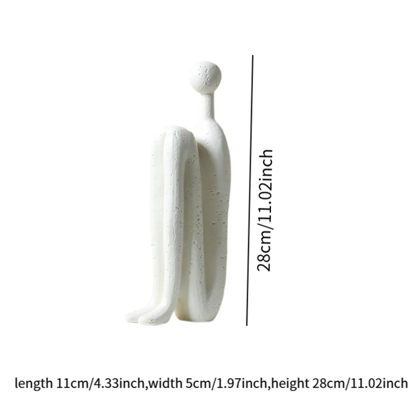 Abstract Figure Sculpture Modern Statue Tabletop Ornament Decorative Figurine for Desk