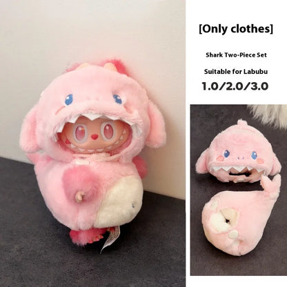 In Stock For 17 Cm V1/V2/V3 Ropa Lafufu Clothes Fried Shrimp Onesie Explosion Cute Animal Clothes Outfit Display Kawaii Gift