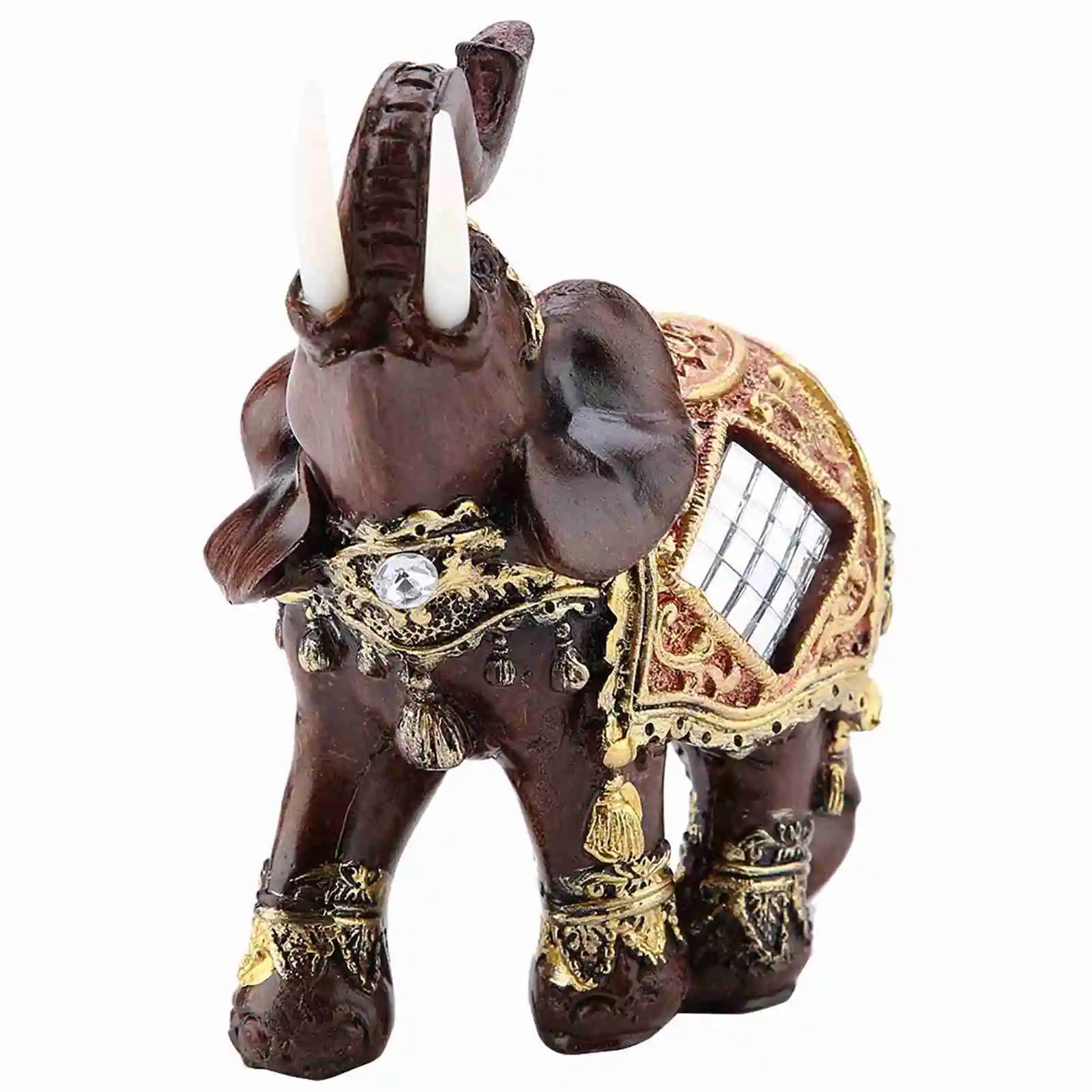Feng Shui Elephant Lucky Feng Shui Wood Grain Elephant Statue Sculpture Wealth Figurine Gift Home Decoration Elephant Sculpture