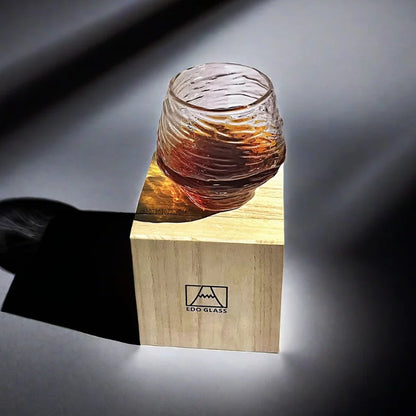 380ml Japanese style Whiskey Glass Retro Hazy Hammer Wine Tumbler Drinking Cup Gifts XO Cognac Brandy Whisky Mug With Wo